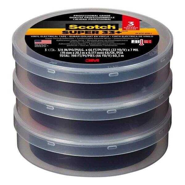 3M Scotch Super 33+ Tape 3-Pack